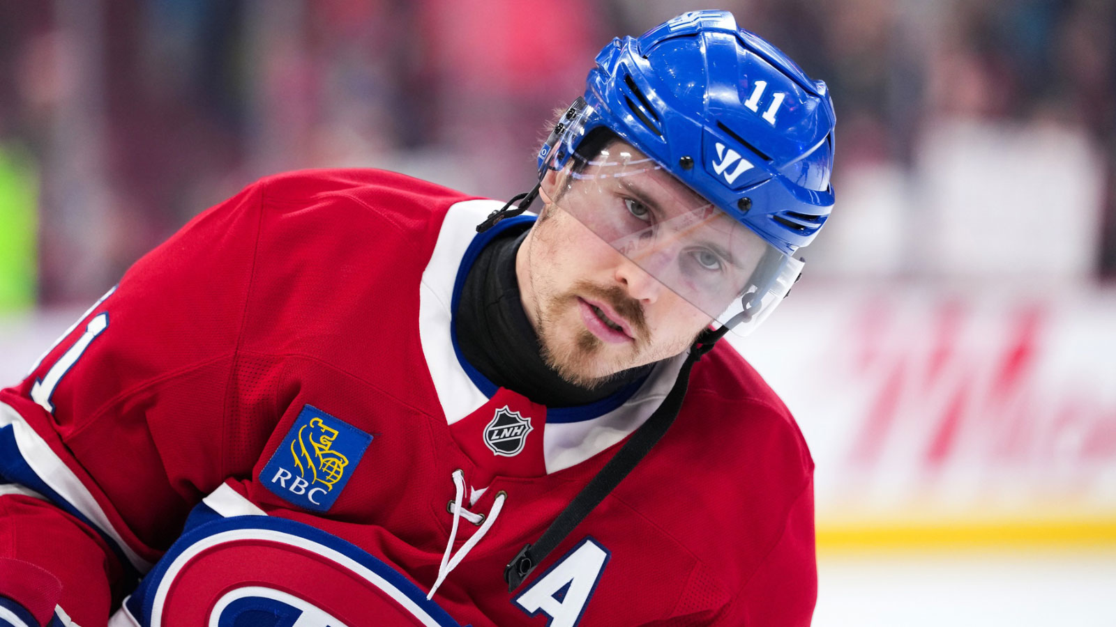 Montreal Canadiens forward Brendan Gallagher (11) skates during the warmup before the game against the Vegas Golden Knights at the Bell Centre.