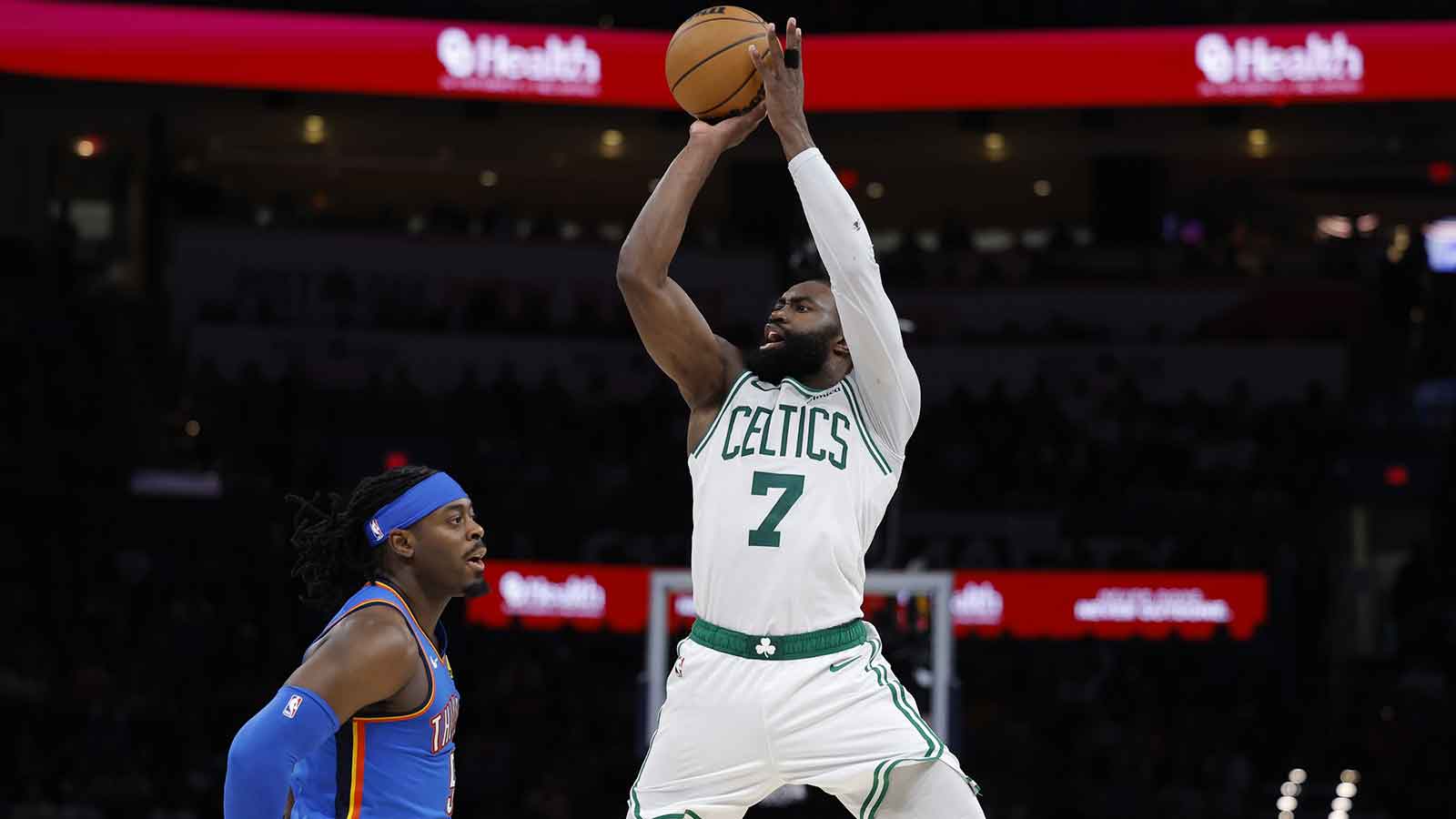 Celtics’ Jaylen Brown turns clock back to Rajon Rondo days vs. Thunder