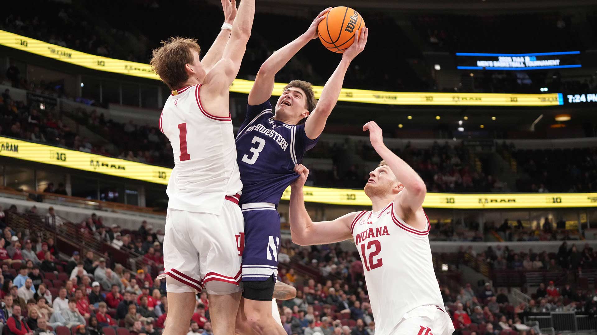 Northwestern’s Chris Collins has incredible reaction after stunning Indiana