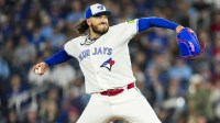 Toronto Blue Jays Cody Ponce (66) pitches to the Colorado Rockies during the first inning at Rogers Centre.