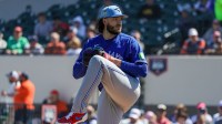 Toronto Blue Jays pitcher Cody Ponce (66) pitches during the first inning against the Detroit Tigers at Publix Field at Joker Marchant Stadium.