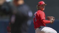 Boston Red Sox starting pitcher Connelly Early (71) throws a pitch against the New York Yankees in the second inning during spring training at George M. Steinbrenner Field