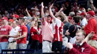 Watch 40-year Cornhuskers announcer call first-ever NCAA Tournament win