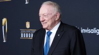 Dallas Cowboys owner Jerry Jones poses on the NFL Honors Red Carpet before Super Bowl LX at Palace of Fine Arts.