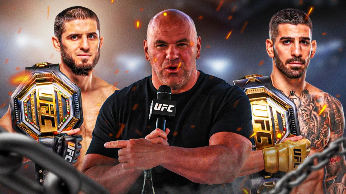 dana white, islam makhachev, ilia topuria, ufc white house