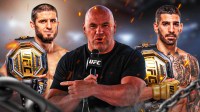 dana white, islam makhachev, ilia topuria, ufc white house