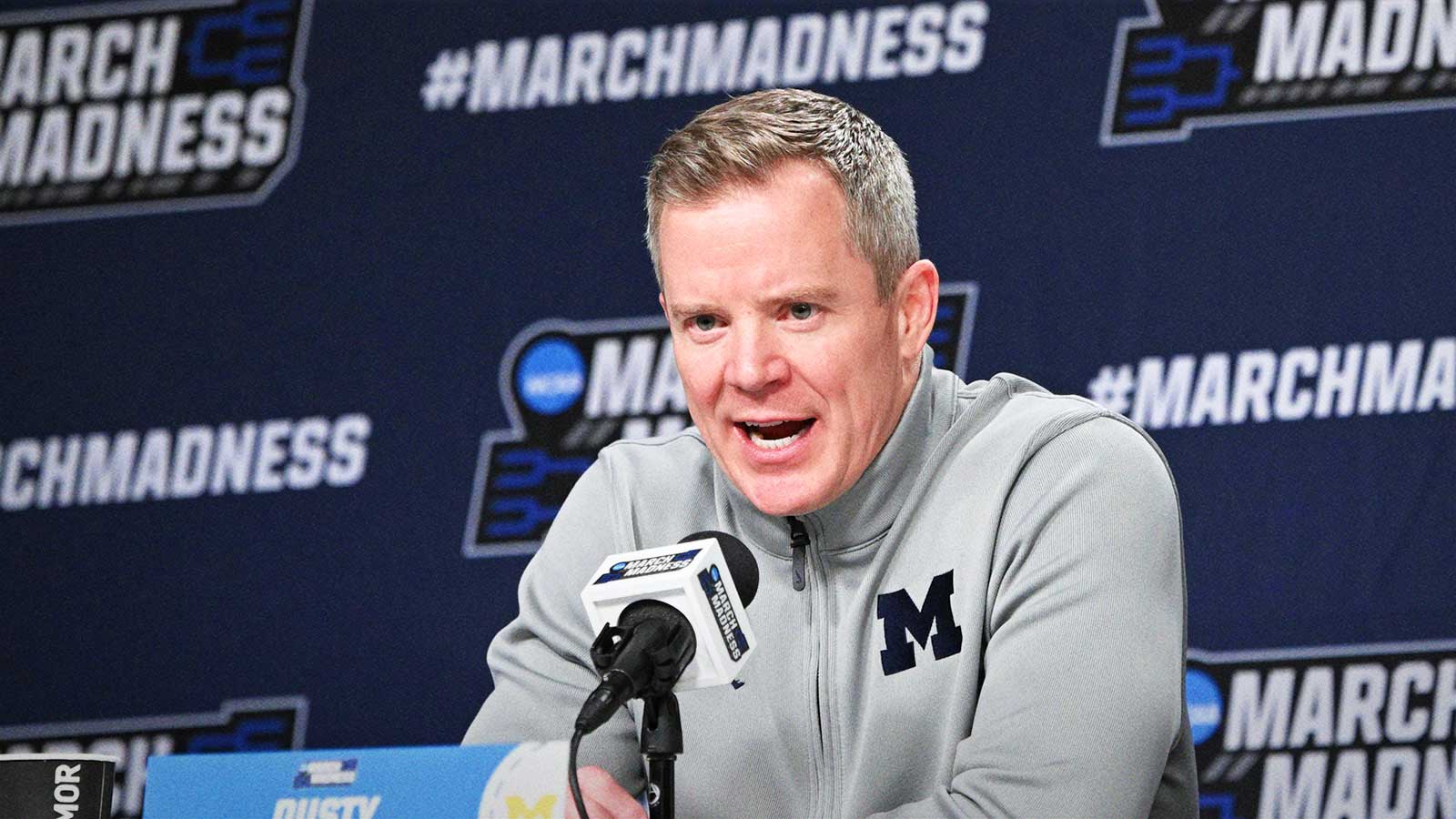 Michigan basketball coach Dusty May was fearing the worst during Howard’s 1st-half heater