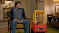 John Bennett (Max Burkholder) and Ted (Seth Macfarlane) in Season 2 of the Peacock series.