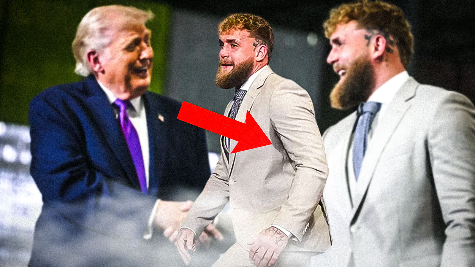 Jake Paul ruthlessly trolled as sweat stains appear at Donald Trump rally