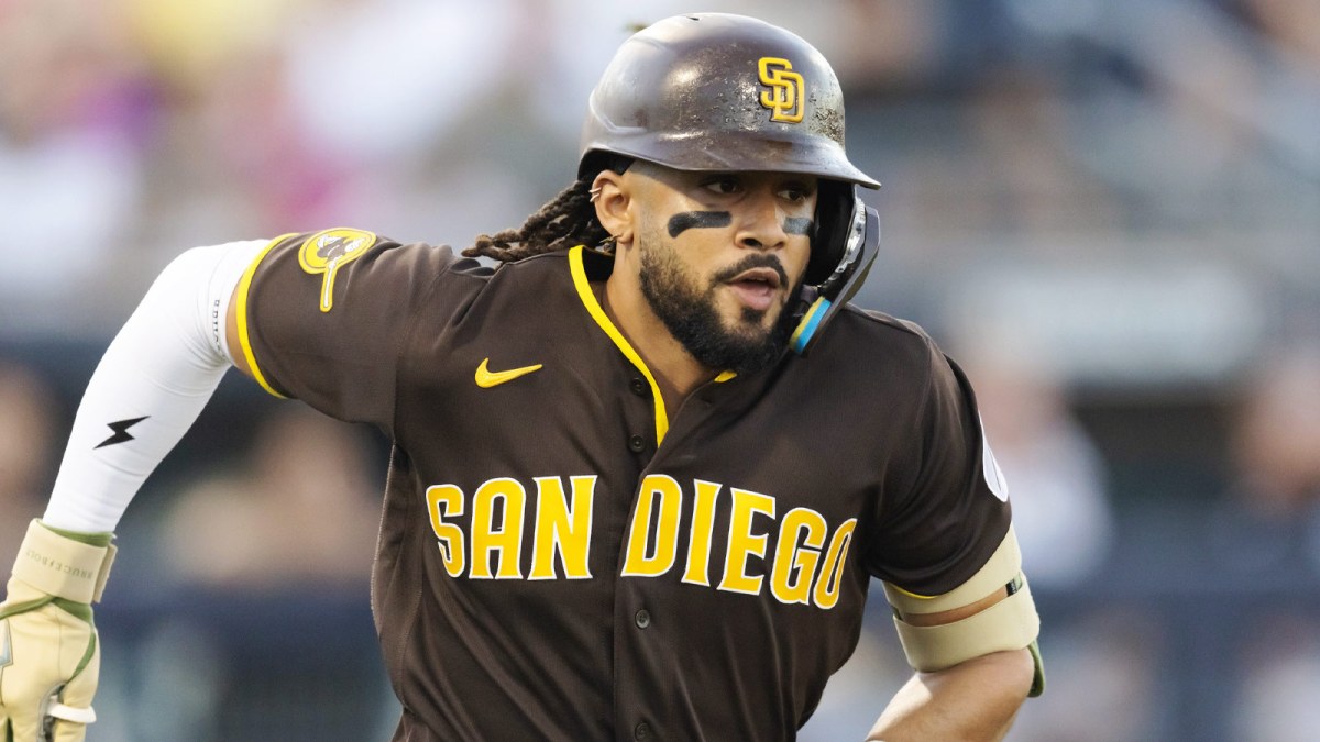 San Diego Padres outfielder Fernando Tatis Jr against the Chicago White Sox during a spring training game at Peoria Sports Complex.