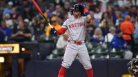 Boston Red Sox third baseman Marcelo Mayer (39) at bat during a game against the Milwaukee Brewers at American Family Field.