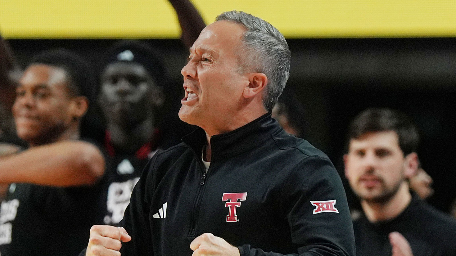 Grant McCasland’s ‘different’ mic drop after Texas Tech upset Iowa State