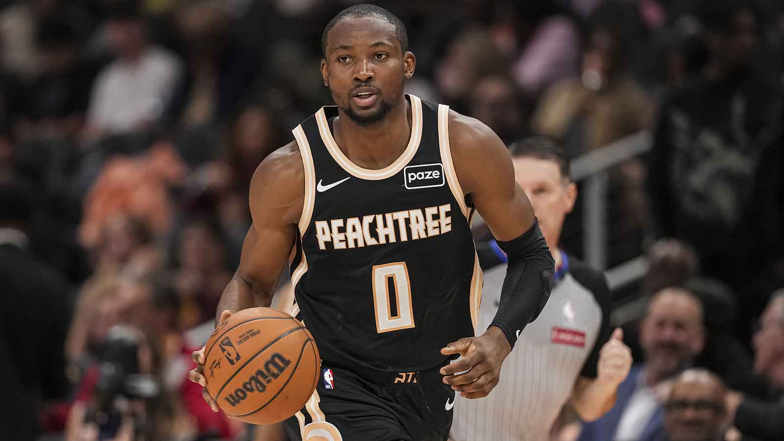 Hawks’ Jonathan Kuminga drains accidental full-court shot you have to see to believe