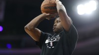 Philadelphia 76ers guard Vj Edgecombe before action against the San Antonio Spurs at Xfinity Mobile Arena.