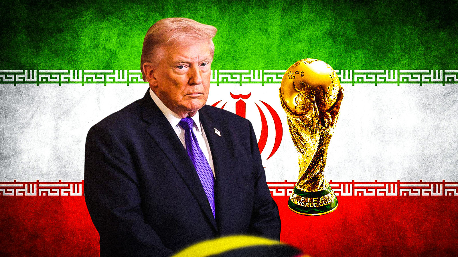 Donald Trump, FIFA World Cup, Iran flag
