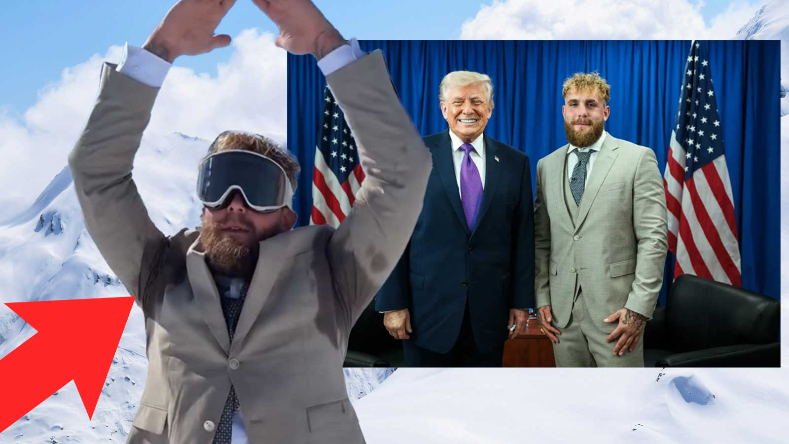 Jake Paul responds to trolls after viral sweaty armpits at Donald Trump rally