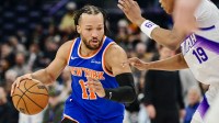 New York Knicks guard Jalen Brunson against the Utah Jazz.