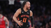 New York Knicks guard Jalen Brunson during a win against the New Orleans Pelicans.