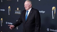 Jerry Jones on the NFL Honors Red Carpet before Super Bowl LX at Palace of Fine Arts. Mandatory Credit: Kirby Lee-Imagn Images