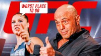 Joe Rogan & Ronda Rousey, Background - UFC logo