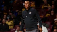 Dec 14, 2025; Minneapolis, Minnesota, USA; Texas Southern Tigers head coach Johnny Jones looks on during the first half against the Minnesota Golden Gophers at Williams Arena. Mandatory Credit: Matt Krohn-Imagn Images
