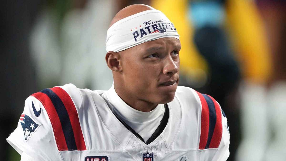 New England Patriots quarterback Joshua Dobbs (11) after the game against the Seattle Seahawks in Super Bowl LX at Levi's Stadium.