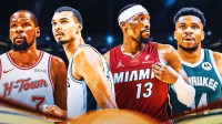 Kevin Durant, Victor Wembanyama, Bam Adebayo, Miami Heat, Giannis Antetokounmpo