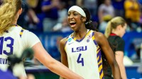 Flau'Jae Johnson 4, LSU Tigers Women’s Basketball take on Texas Tech in the 2026 NCAA Div I Women’s Basketball Championship at the Pete Maravich Assembly Center in Baton Rouge, LA. Sunday, March 22, 2026.