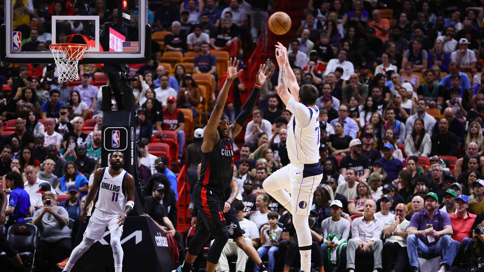 Heat’s Bam Adebayo can only laugh after Luka Doncic drops 60 on him