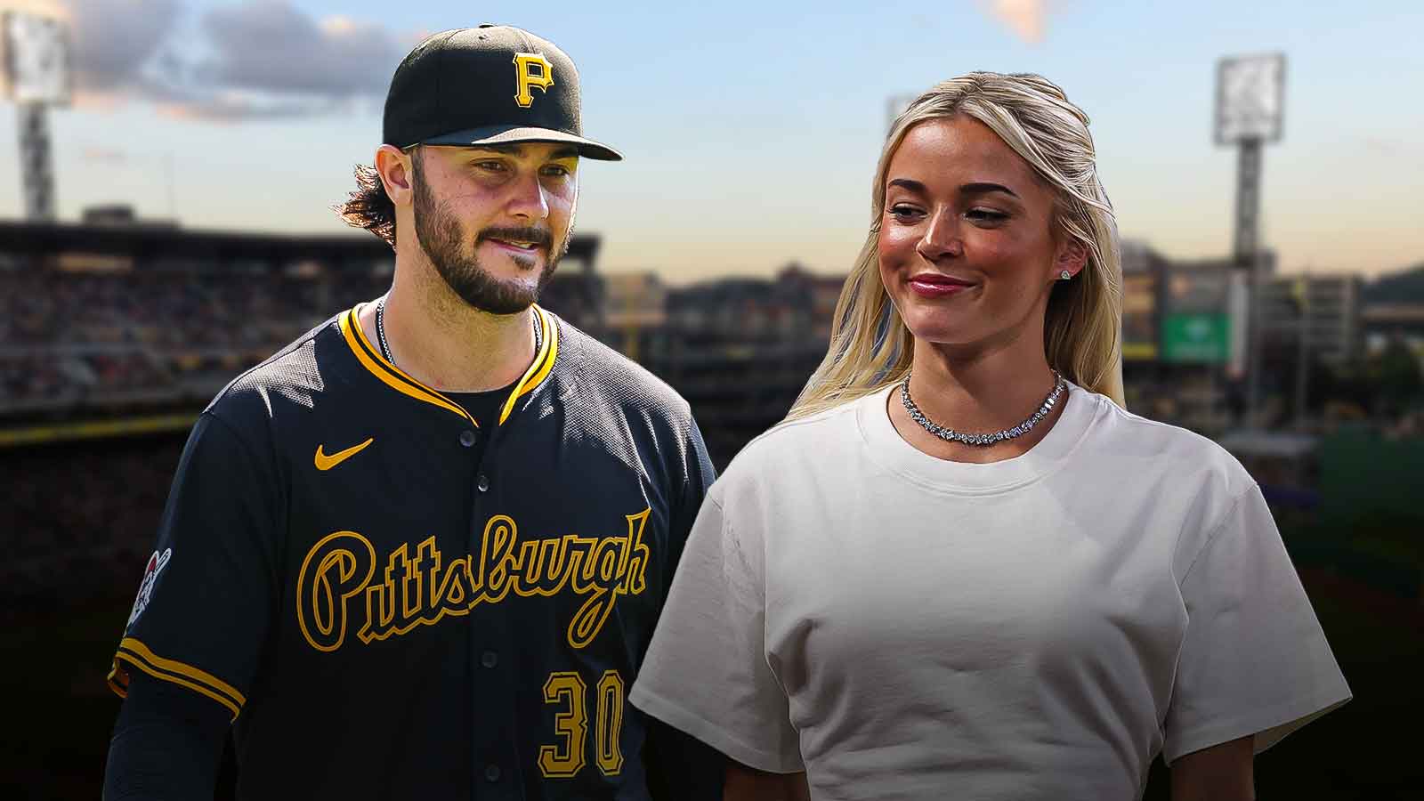 Livvy Dunne supports Paul Skenes for Opening Day