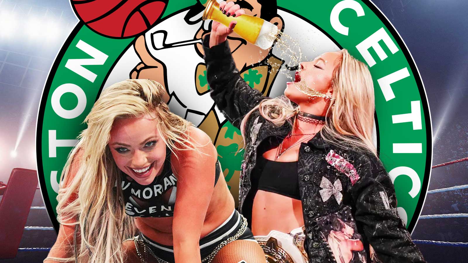 Liv Morgan chugs beer in viral moment during Celtics’ Timberwolves loss