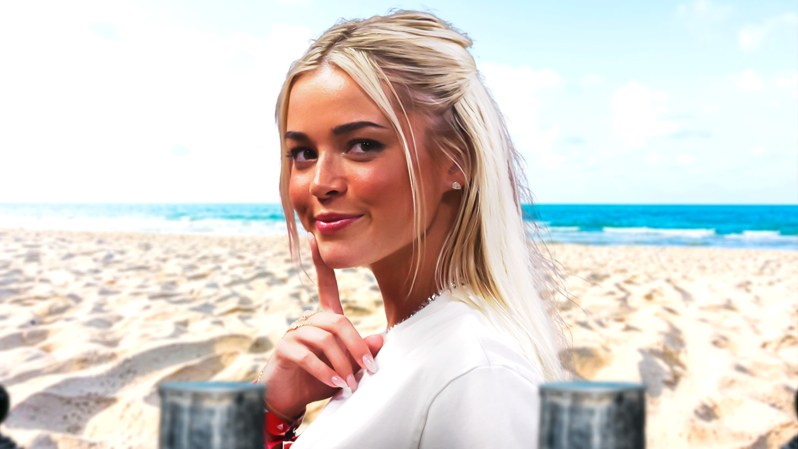 Livvy Dunne shares new Baywatch swimsuit set picture