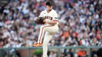 San Francisco Giants pitcher Logan Webb (62) prepares to deliver a pitch against the New York Yankees in the second inning at Oracle Park.