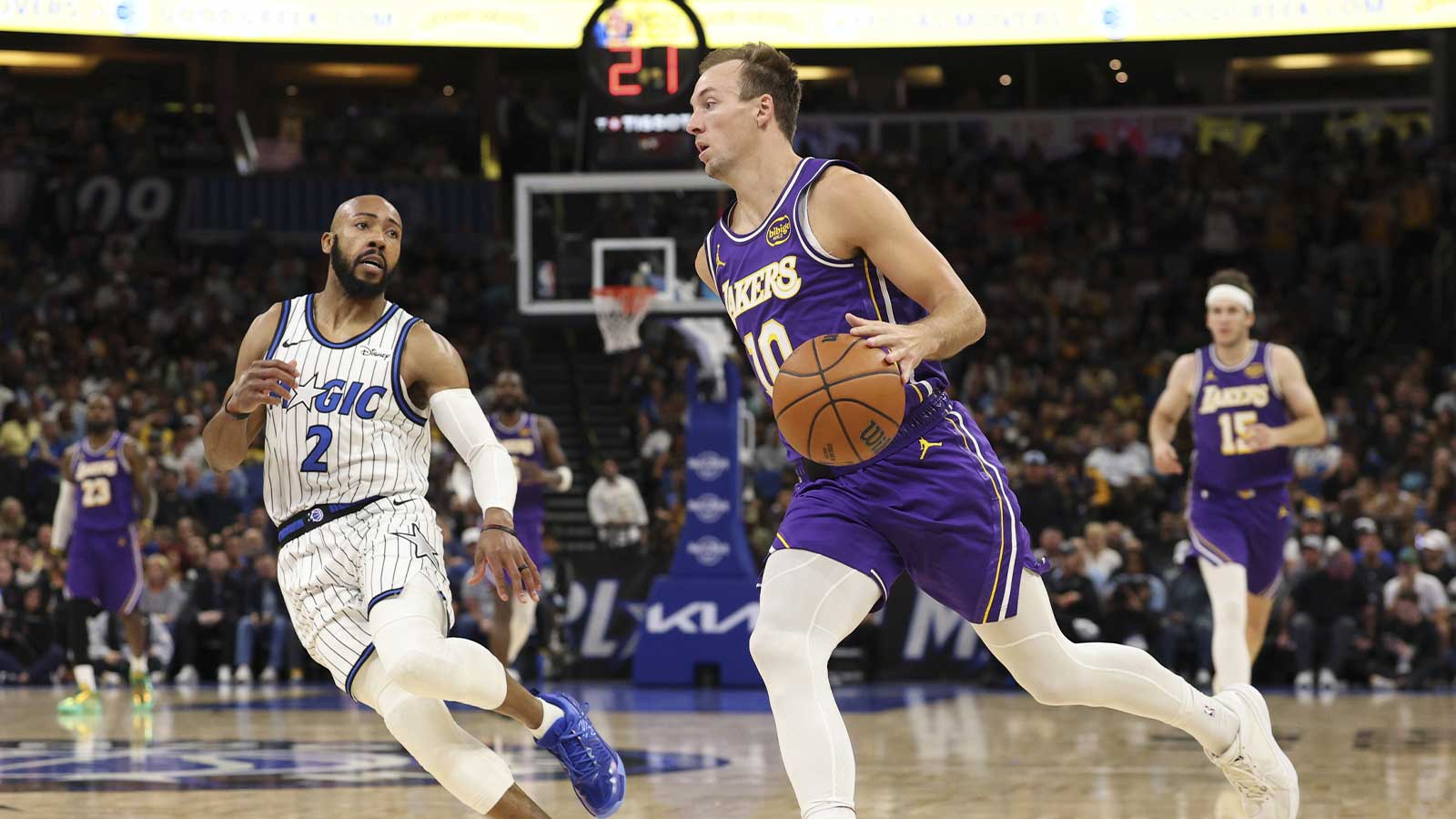Lakers’ Luke Kennard breaks down game-winning 3-pointer vs. Magic