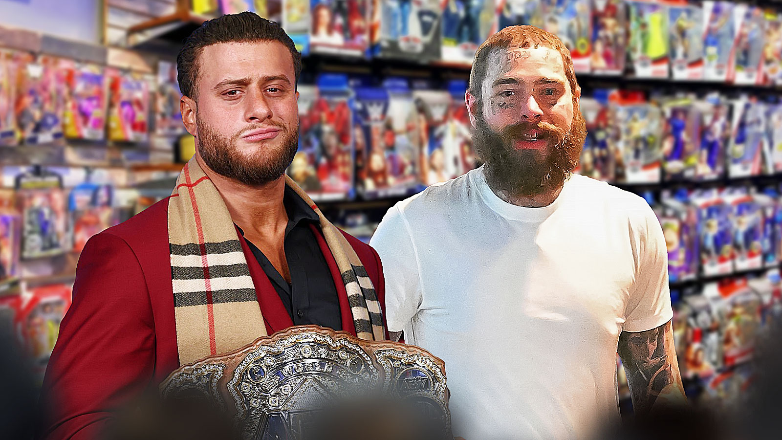 AEW Champion MJF reacts to Post Malone buying his action figure
