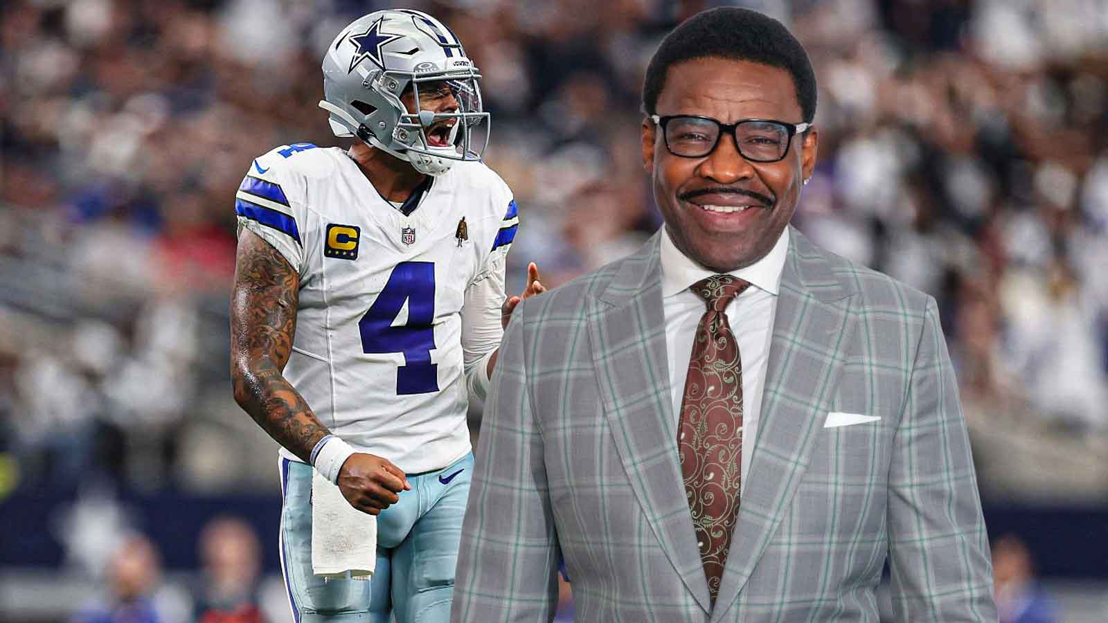 Michael Irvin reacts to Dak Prescott split from Sarah Jane Ramos