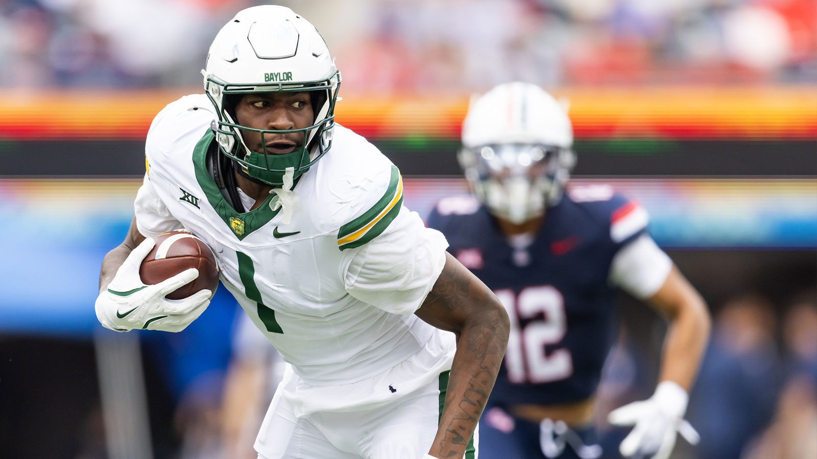 Baylor Bears tight end Michael Trigg (1) against the Arizona Wildcats at Casino Del Sol Stadium. 