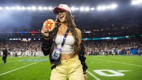 WWE Hall of Famer Nikki Bella at the Fiesta Bowl.