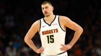 Denver Nuggets center Nikola Jokic (15) against the Phoenix Suns in the first half at Mortgage Matchup Center.