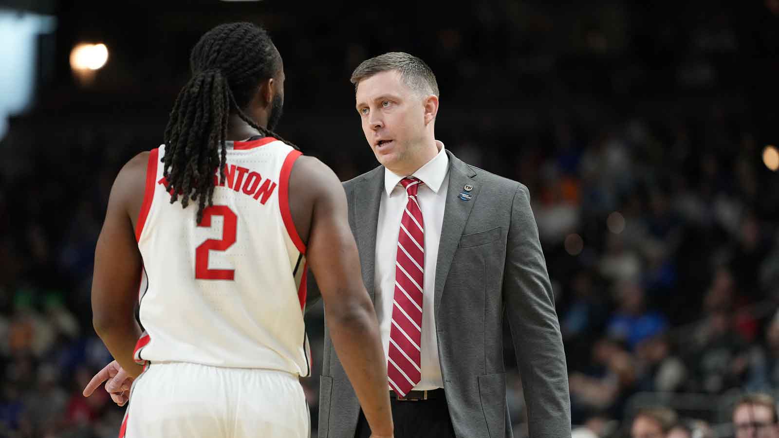 Ohio State basketball’s Jake Diebler holds back tears after Bruce Thornton’s epic career ends