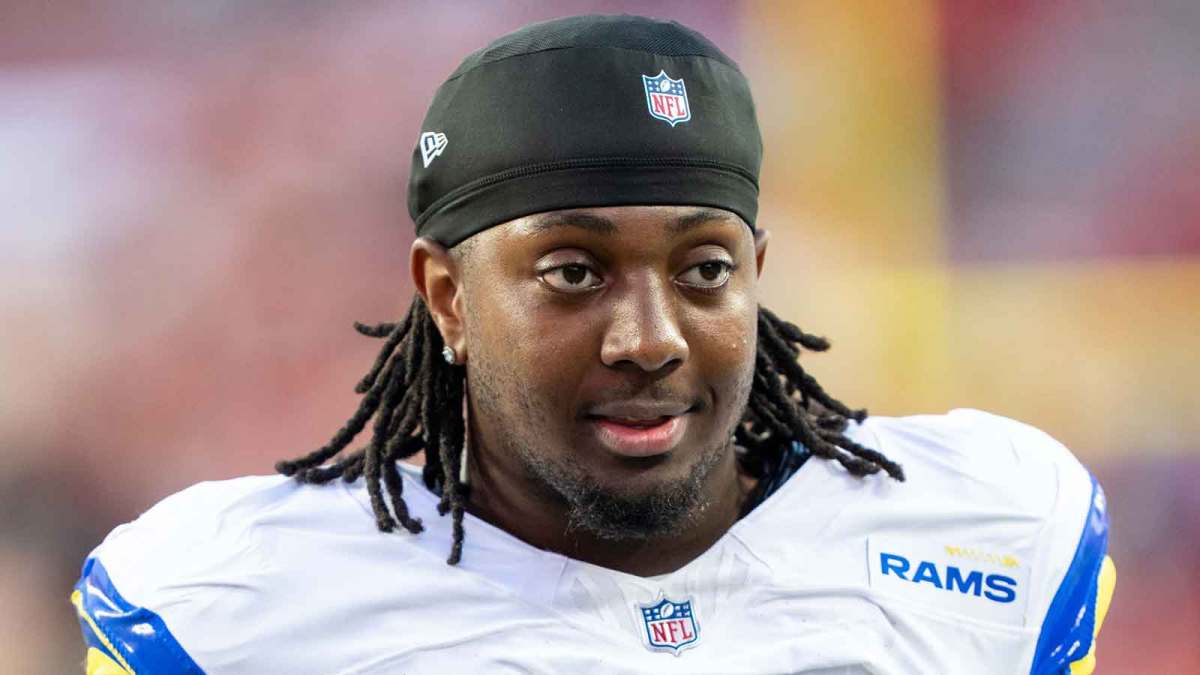 Los Angeles Rams linebacker Nick Hampton (6) after the game against the San Francisco 49ers at Levi's Stadium.