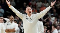 VCU Rams head coach Phil Martelli Jr. reacts to a play against the North Carolina Tar Heels in the second half of a first round game of the men's 2026 NCAA Tournament at Bon Secours Wellness Arena. Mandatory Credit: Bob Donnan-Imagn Images