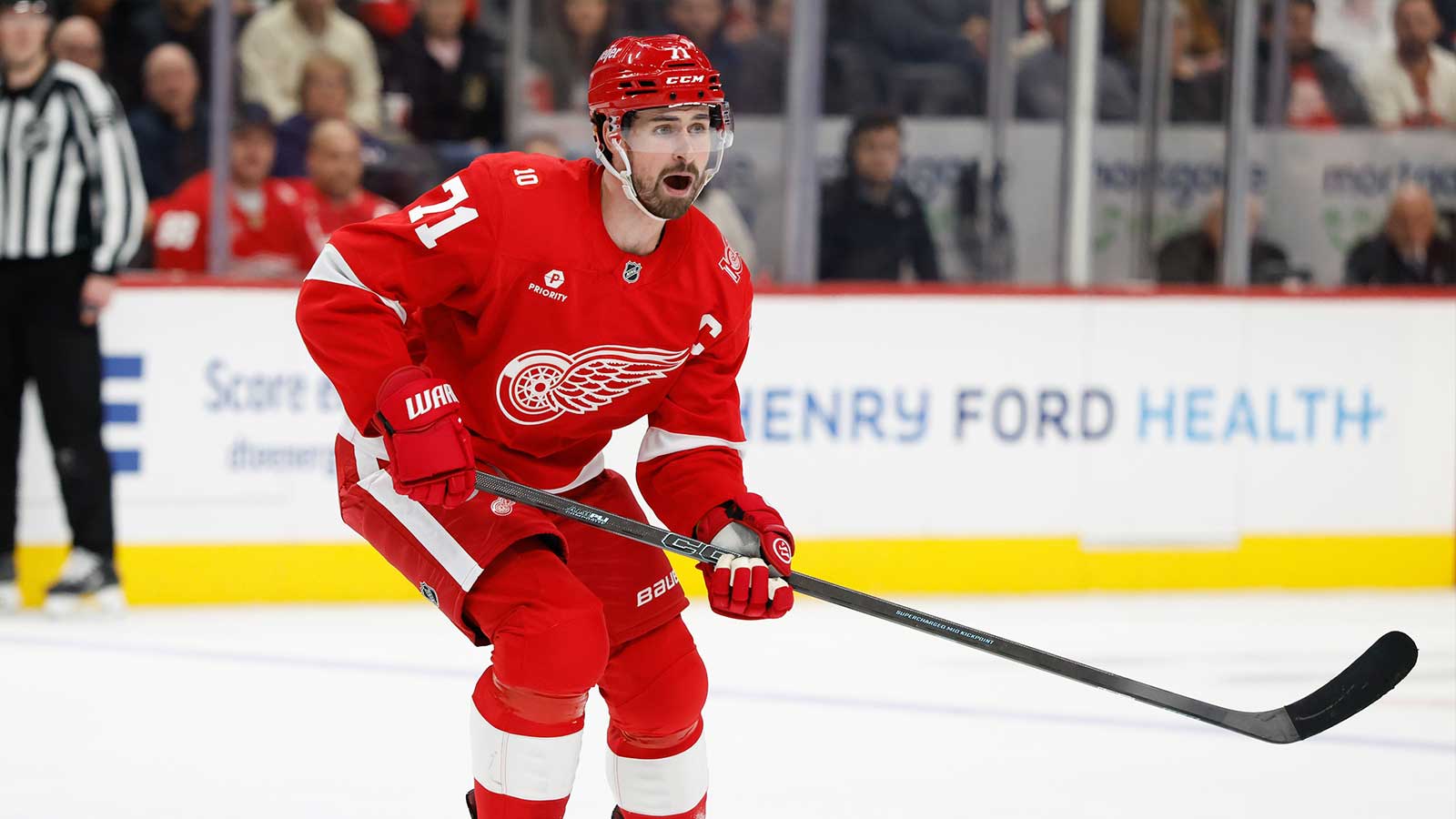 Red Wings’ Dylan Larkin vents frustration after Senators loss amid playoff race
