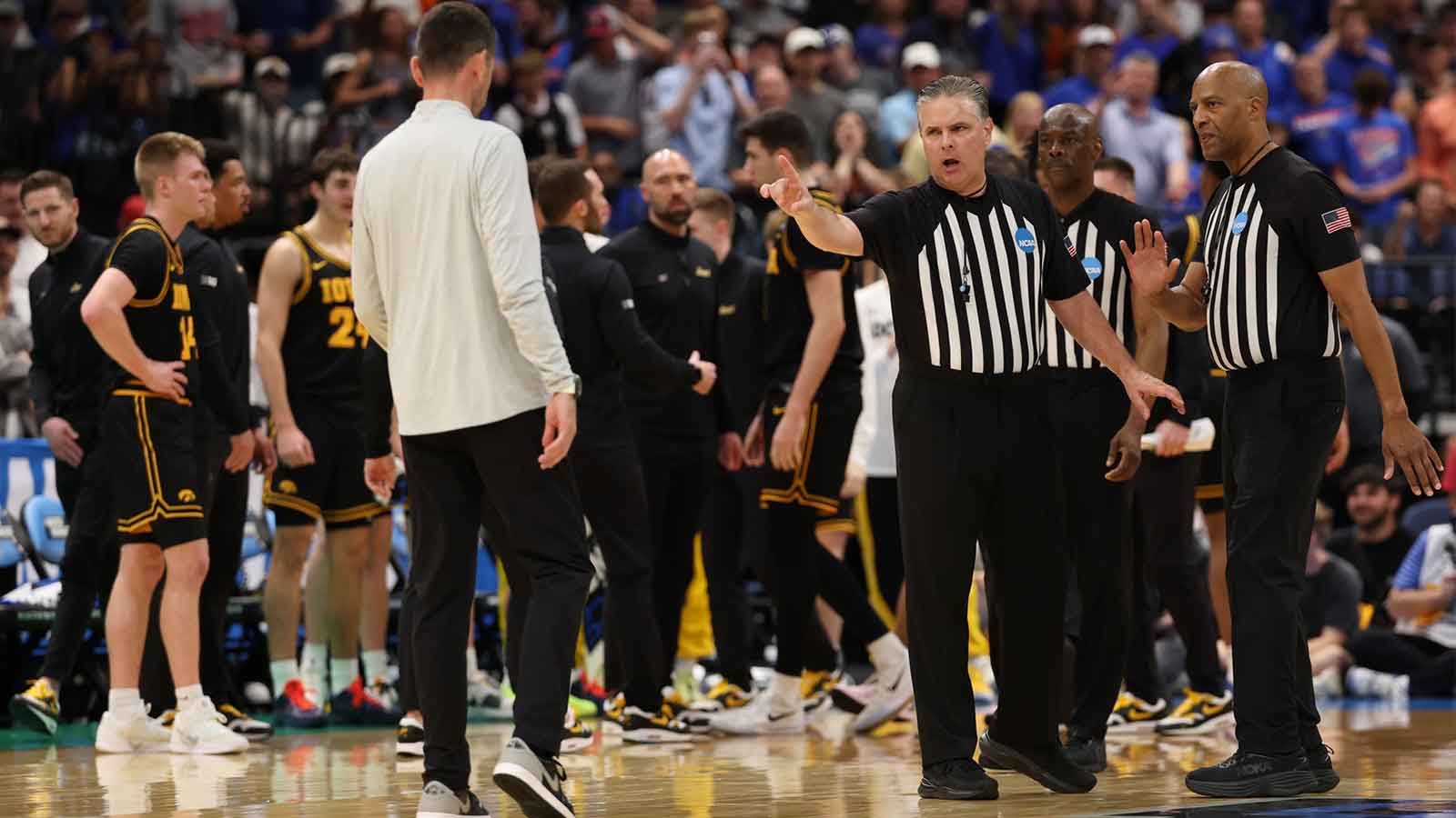 Tempers flare between coaches in Florida-Iowa March Madness duel