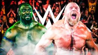 Oba Femi & Brock Lesnar, Background - WWE logo