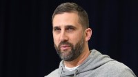 Philadelphia Eagles coach Nick Sirianni speaks at the NFL Scouting Combine at the Indiana Convention Center