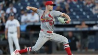 St. Louis Cardinals starting pitcher Sonny Gray (54) throws a pitch against the Tampa Bay Rays in the first inning at George M. Steinbrenner Field.