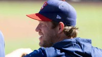 Team USA pitcher Clayton Kershaw against the San Francisco Giants during a spring training game at Scottsdale Stadium.