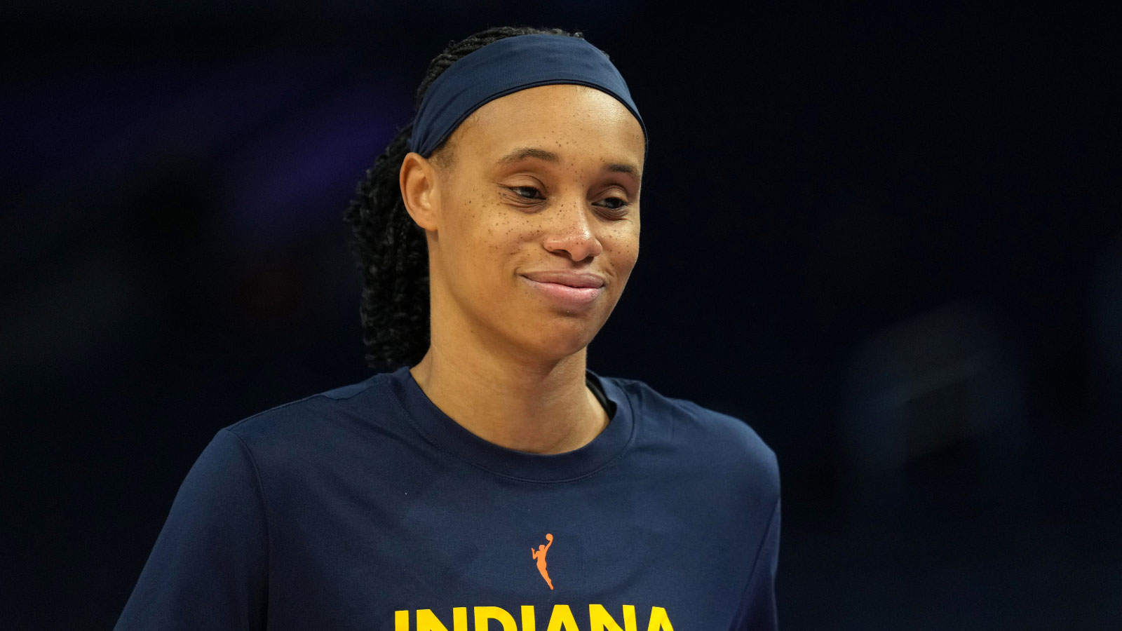 Indiana Fever forward Brianna Turner (11) before the game against the Golden State Valkyries.