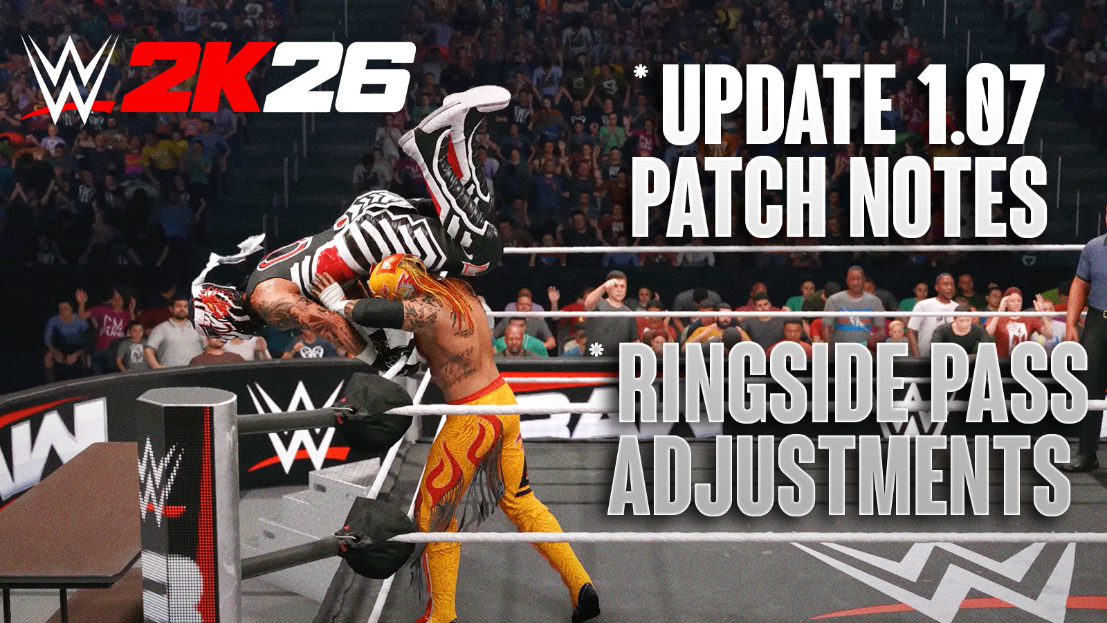WWE 2K26 Releases Update 1.07, Fixes Ringside Pass Progression